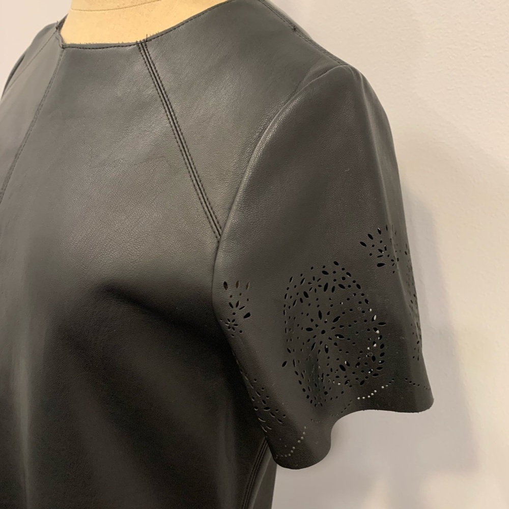 ZARA FAUX LEATHER DRESS - Picture 5 of 9